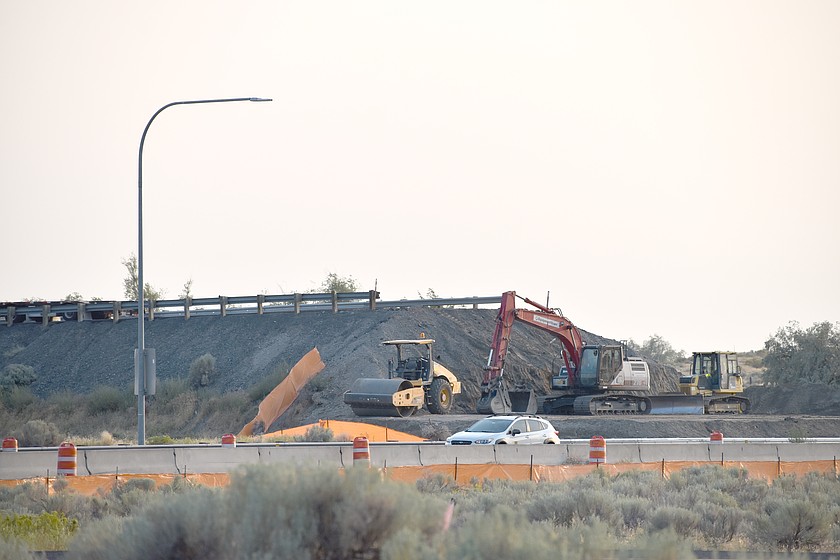 Traffic will be slowed on I-90 as crews construct a new Hansen Road overpass.