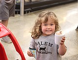 Young, old enjoy 25-cent cones at grocery store