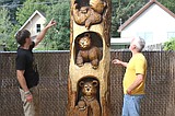 Artist gives tree new life