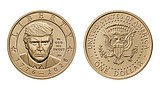 Heads or tails? $1 coin with Trump's face and gold finish to go on sale
