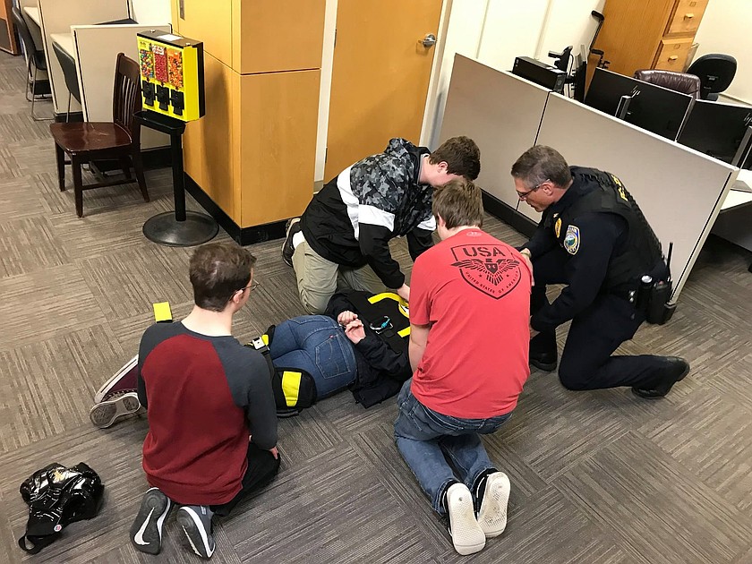 The Ephrata Police Department received a $1,000 scholarship to help pay for the purchase of a Safe Restraint WRAP system. The system follows Washington Laws and allows law enforcement to restrain violent suspects while reducing injuries and property damage.