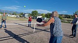 Ceremonial "dink" celebrates groundbreaking for new Polson pickleball courts
