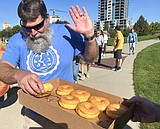 A good day to jog and eat doughnuts