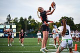 Sophomore Night: Herion leads Bravettes to Crosstown flag football win