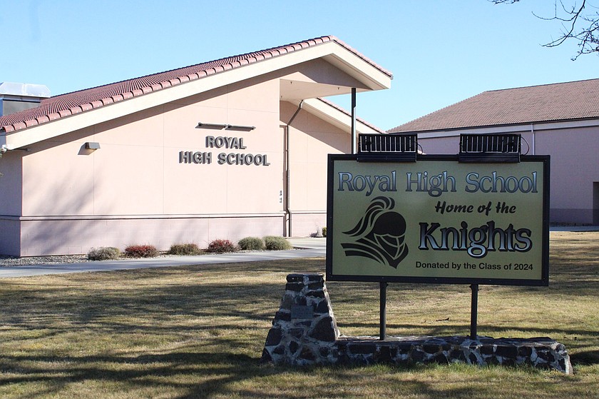 A Royal High School student was removed from school after a weapon was found in his backpack.