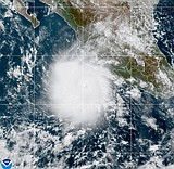 Powerful Hurricane Polo drenches Mexico's coast as Nolo takes aim at Hawaii