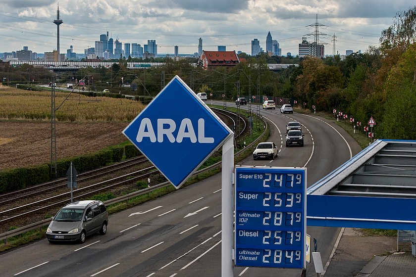Gas prices are displayed at a gas station in Frankfurt, Germany, Monday, Sept. 14, 2026. (AP Photo/Michael Probst, File)