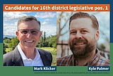 Klicker, Palmer outline priorities in race for 16th District House seat