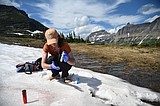 Outdoor lab: Researchers tap into Glacier's snowfields to uncover mystery of colorful algae