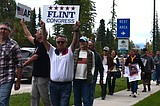 Flint hosts support rally in front of Whitefish Border Patrol station