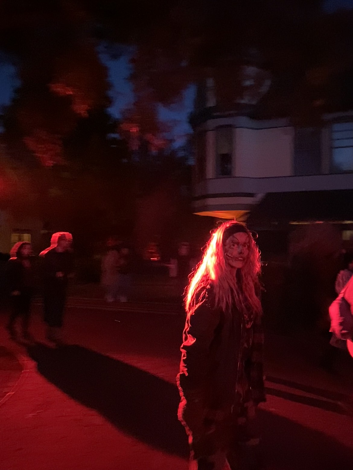 Scarywood cast member on opening night.
