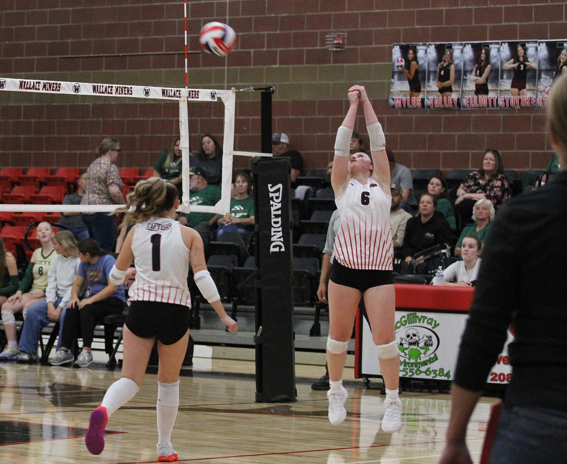 Wallace Lauren Voorhees makes the hustle play for the Miners during a recent match against St. Maries.