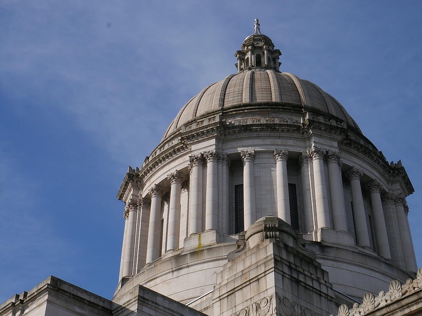 The Washington state Capitol in Olympia on March 7, 2026.