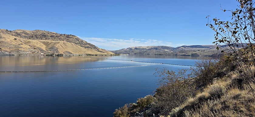 Lake Roosevelt looks serene on a fall day.