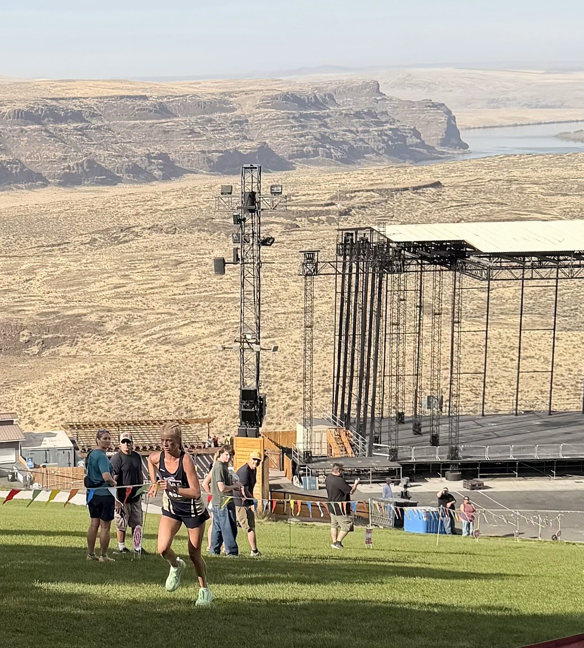 Courtesy photo
Timberlake senior Lola Eggleston begins her climb up the hill the Gorge Amphitheatre during the Live Nation Invitational on Thursday.