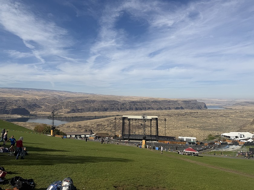 Concerts are done for the year at the Gorge Amphitheater, but the venue is still in use, hosting cross-country runners from throughout North Central Washington on a warm, sunny fall day.