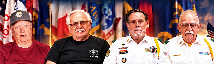 David Dries, Gary Dagastine, Kenneth Johnson Sr. and Daniel Neese are among the first veterans to be a part of the legacy video process.