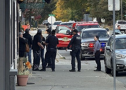 Coeur d'Alene police officers responded a call for service at Lakers Inn in downtown on Friday evening. An officer said they were investigating a possible weapons offense. This is a developing story.