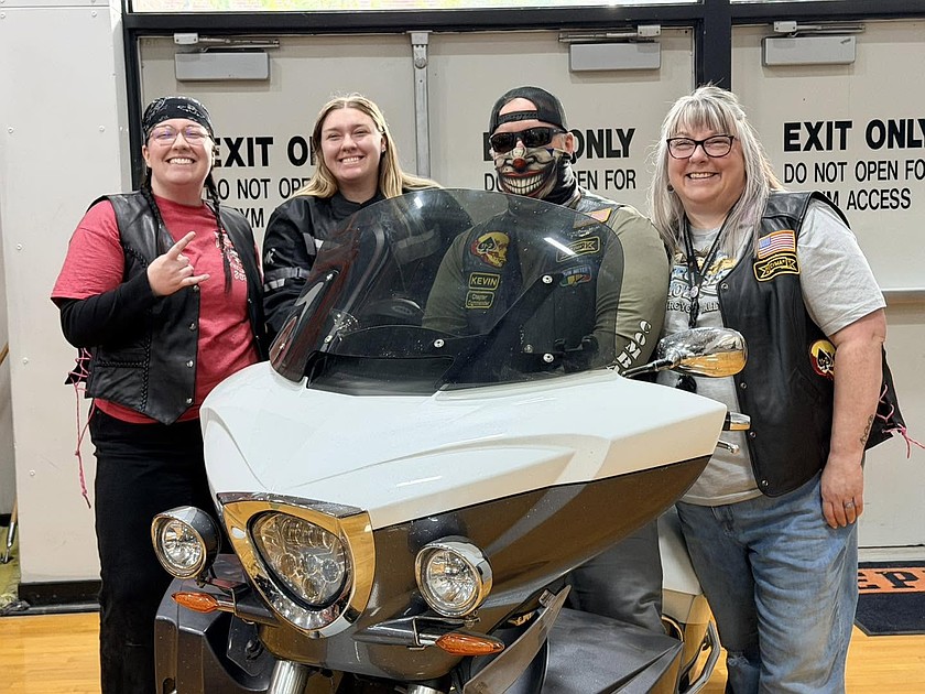 Some Ephrata High School teachers dressed up for Homecoming week. The theme was "Leather Jackets or Beach Vibes."