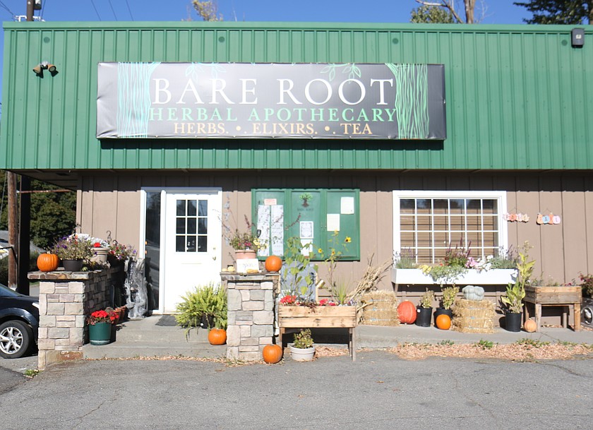 Bare Root Apothecary is located at 14777 HWY 53 in Rathdrum.