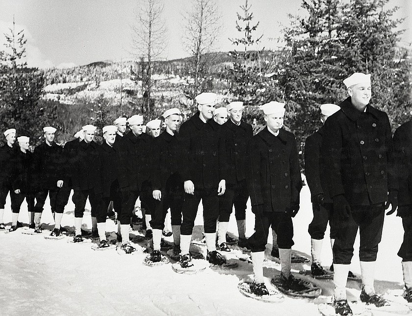 Sailors are pictured undergoing training at Farragut Naval Training Base during World War II.
Photo courtesy IDAHO STATE HISTORICAL SOCIETY