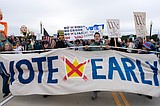 No Kings rallies across US urge voters to cast ballots early ahead of midterms