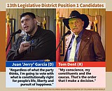 Dent, Garcia outline contrasting visions at forum