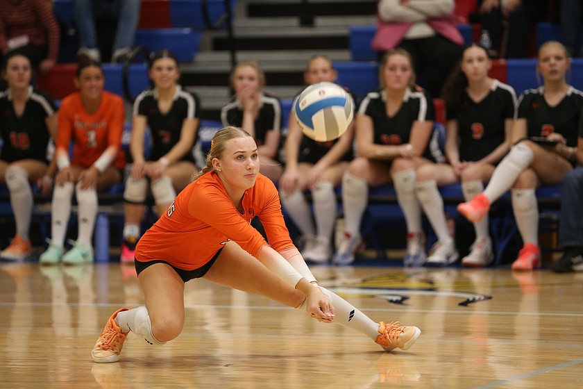 MARK NELKE/Press
Post Falls sophomore libero Danica Pratt.