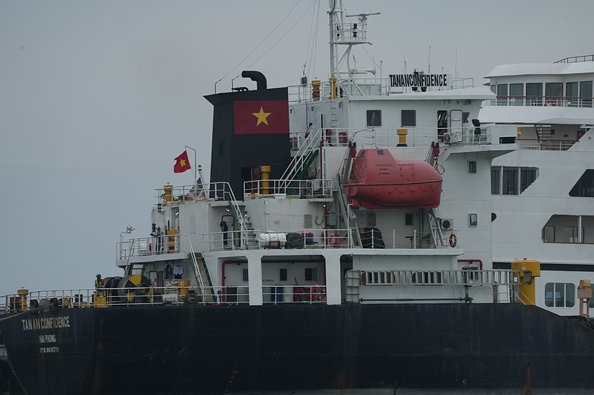 A U.S. cruise ship, the MV Odyssey, docks at the Sihanoukville Autonomous Port in Sihanoukville, Cambodia, Wednesday, Oct. 28, 2026. (AP Photo/Heng Sinith)