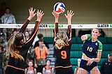 Glacier sweeps Crosstown volleyball