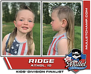 Three-year-old Ridge Petersen has been turning heads recently with his mullet. He's been entered to win the National Mullet Champ competition and the $2,500 prize.