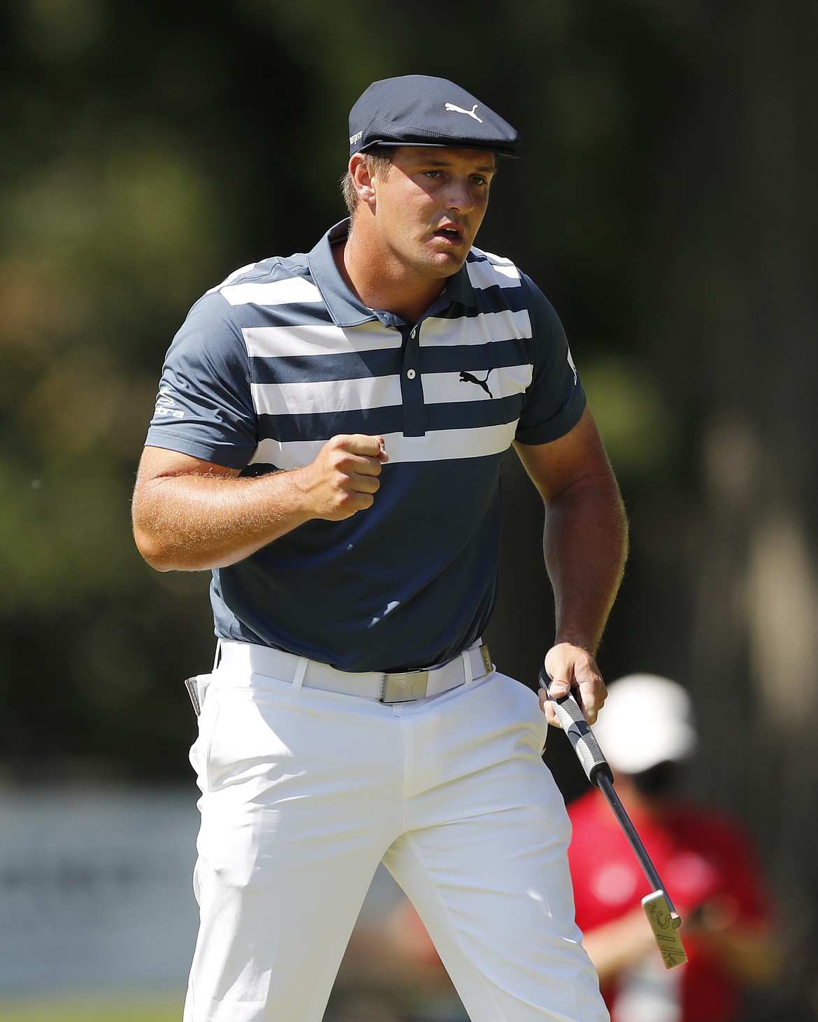 CARLOS OSORIO/Associated Press 
 PGA Tour player Bryson DeChambeau has added 40 pounds — and lots of yardage to his tee shots — since the Tour returned after being shut down for months by the COVID-19 pandemic.